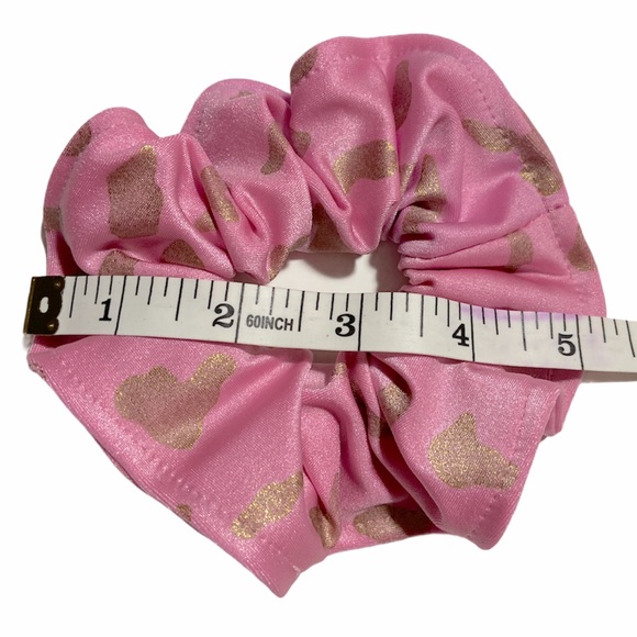 Handmade Scrunchies 4 Pieces Mixed Fabrics Mixed Color - Picture 5 of 11